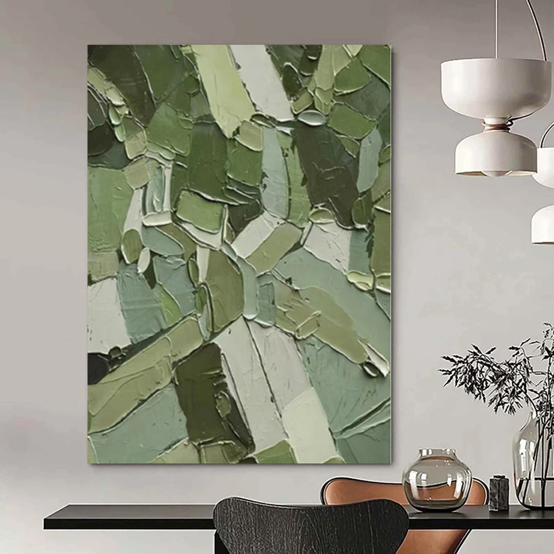 Giant Abstract Art for Petio (Pet + Patio) Spaces - Hand-Painted Mixed Media on Canvas