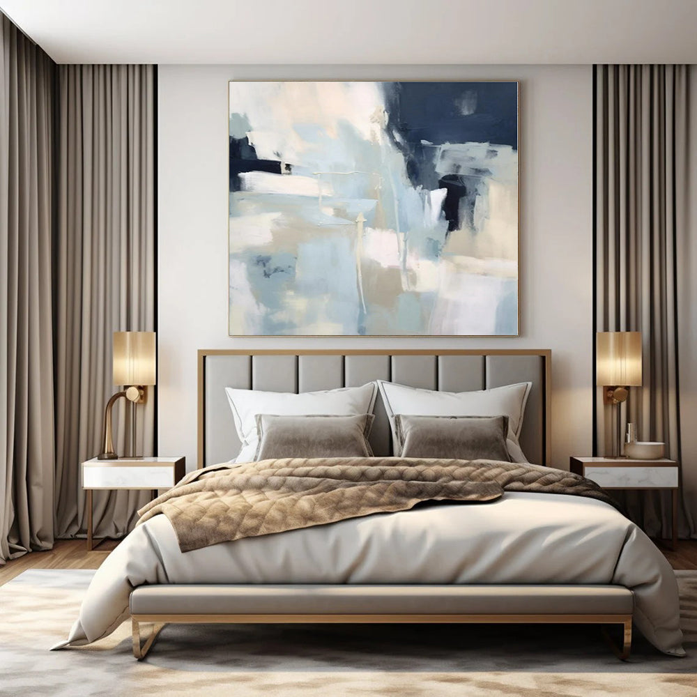 Hand-Painted Personalized Abstract Canvas for Office and Bedroom