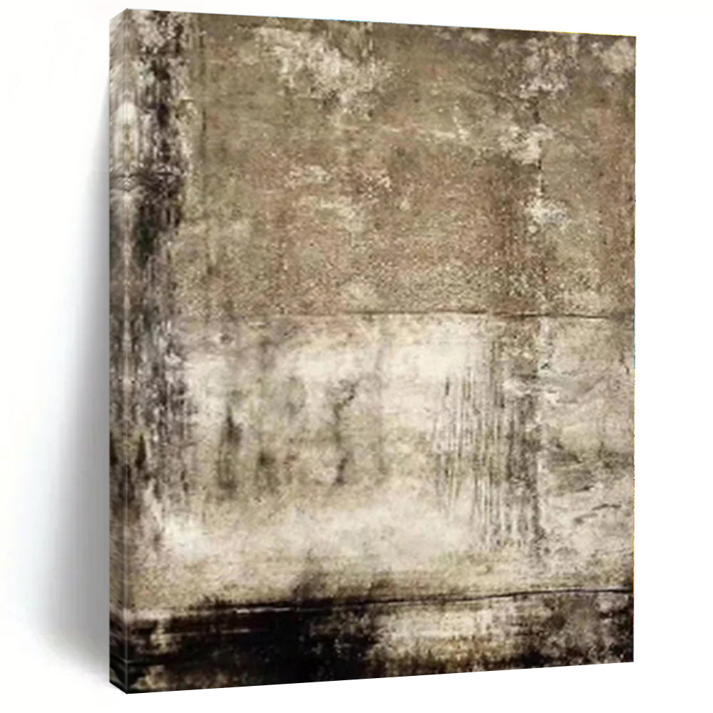 Huge Figurative Abstract Hand-Painted Painting for Hallway Transition Wall