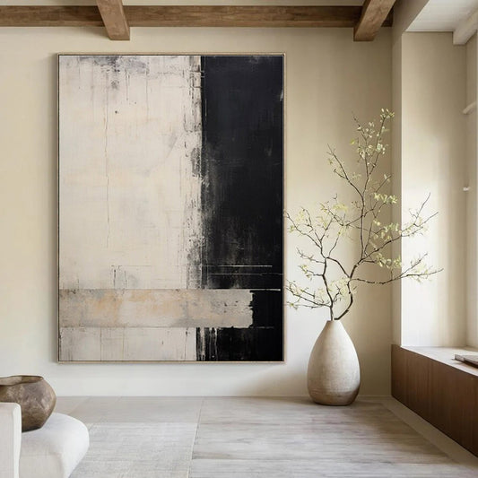 Hand-Painted Personalized Abstract Canvas for Bar & Hotel Lobby