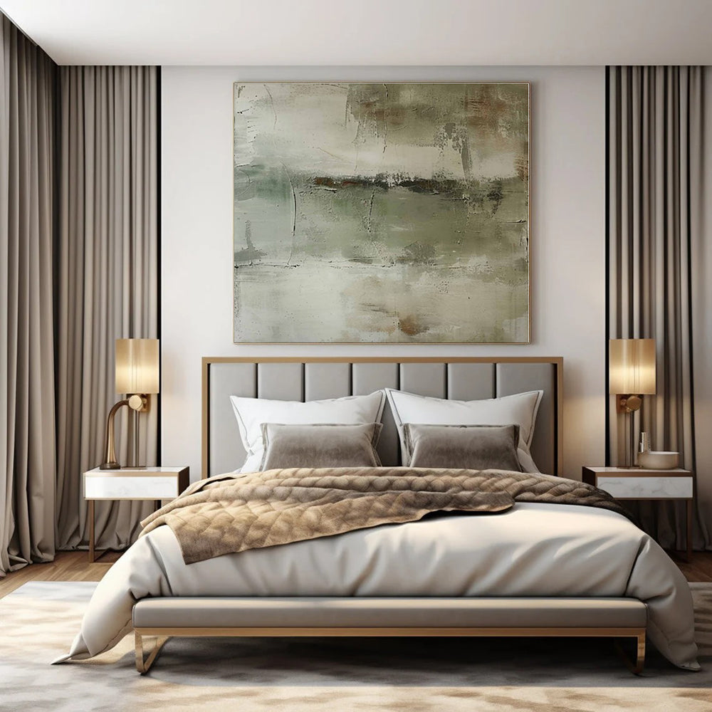 Oversized Custom Hand-Painted Abstract Painting for Office and Bar