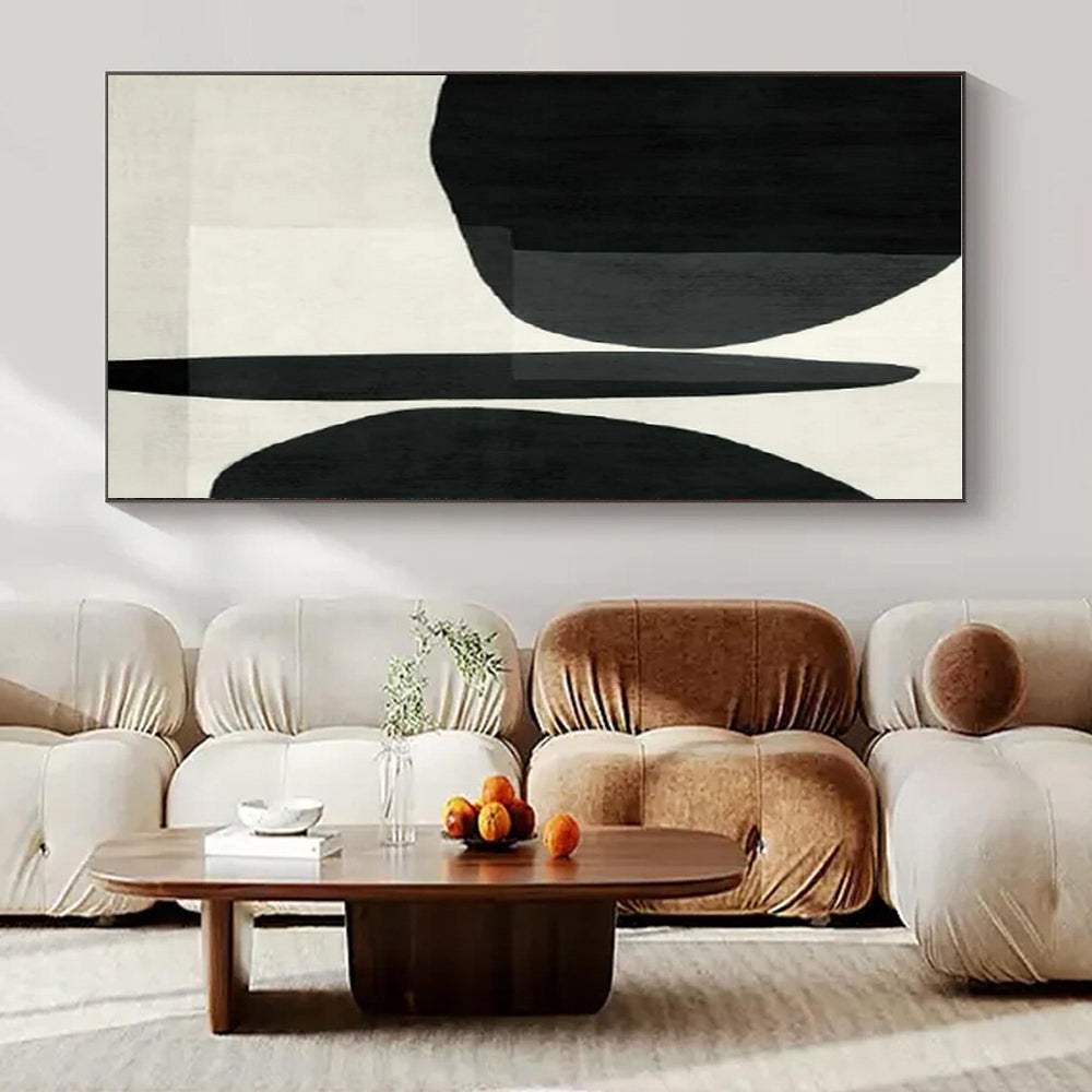 Custom Hand-Painted Abstract Mural for Living Room & Hotel Fitness Centers