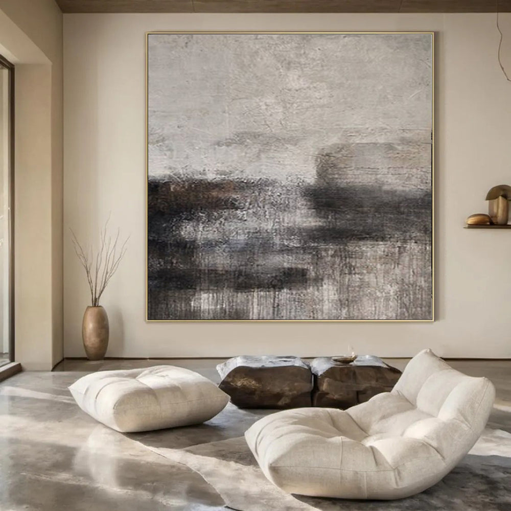 Gigantic Hand-Painted Contemporary Abstract Sports Art for Stadium Premium Suite Lounges