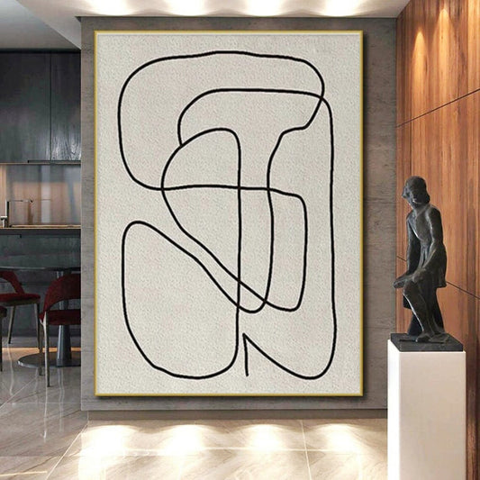 Large Custom Abstract Painting for Guest Room Welcoming Decor LargeART0682