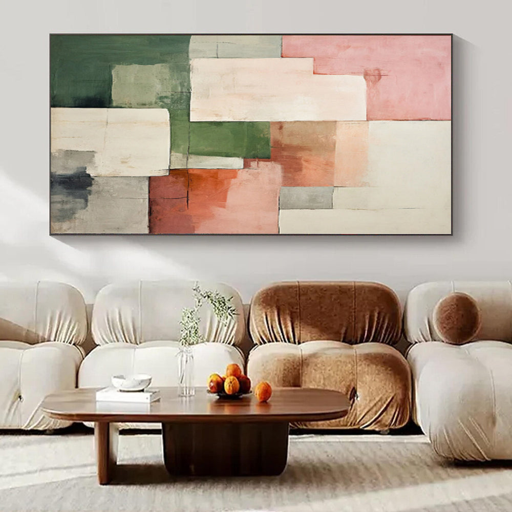 Immense Abstract Canvas for Fireplace Mantels - Made to Order Resin on Canvas