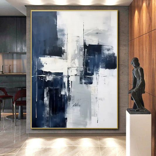 Large-Scale Modern Abstract Wall Art for Home Wine Cellar Elegant and Sophisticated Vibe