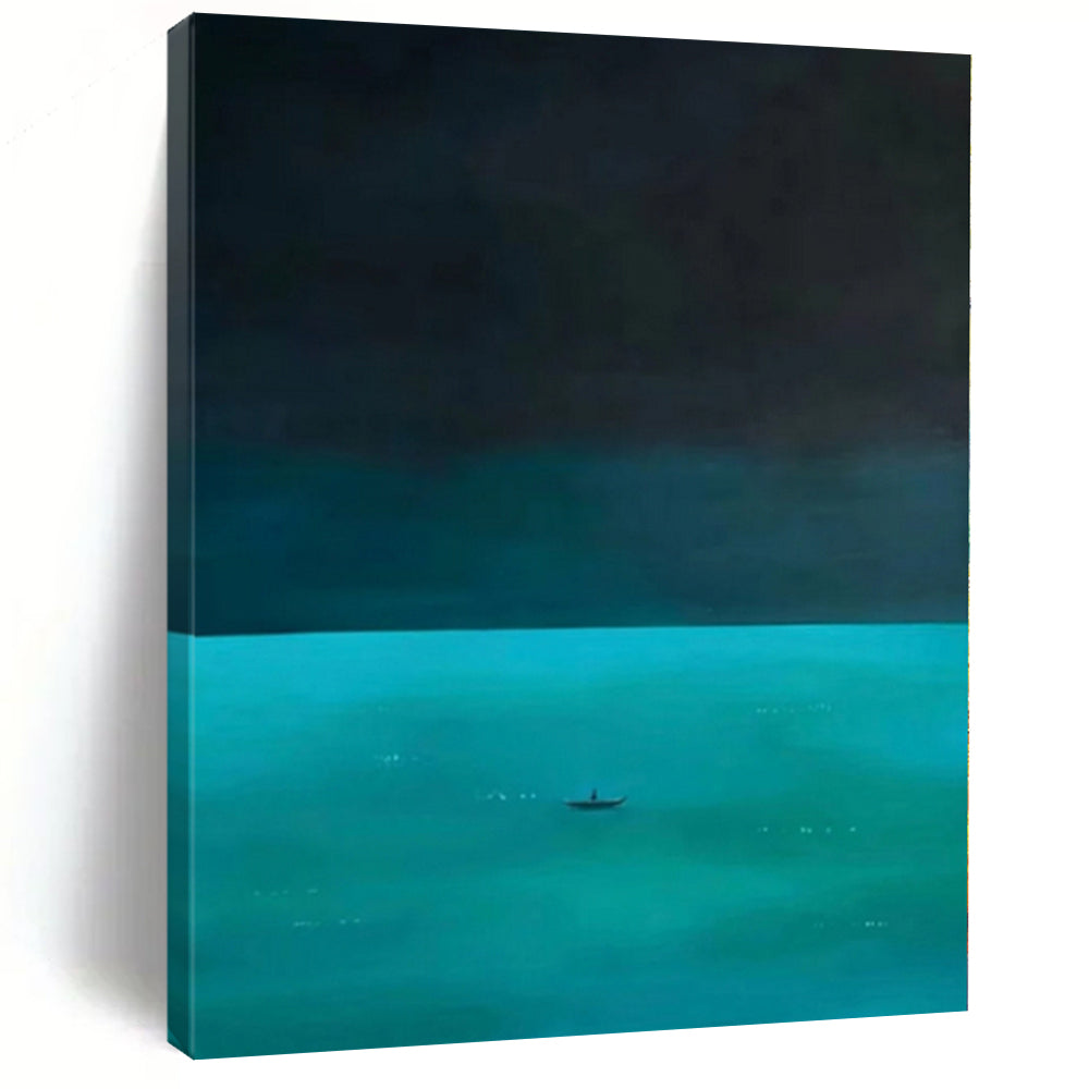 Large Abstract Canvas for Laundry Room Sink Areas - Custom Acrylic on Canvas