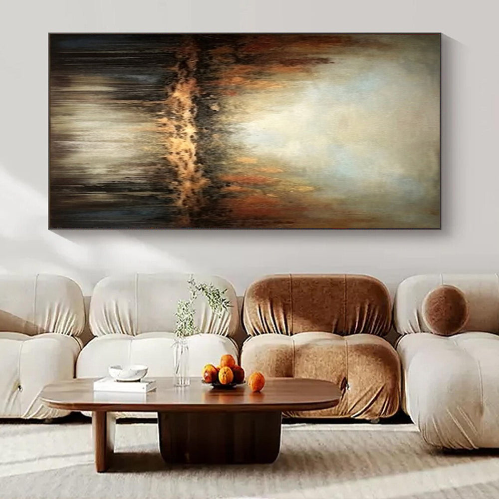 Giant Hand-Painted Contemporary Abstract Art for Villa Home Gyms