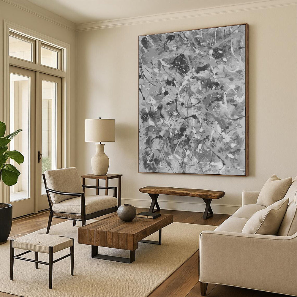 Colossal Custom Abstract Canvas for Greenhouse Planting Table Wall