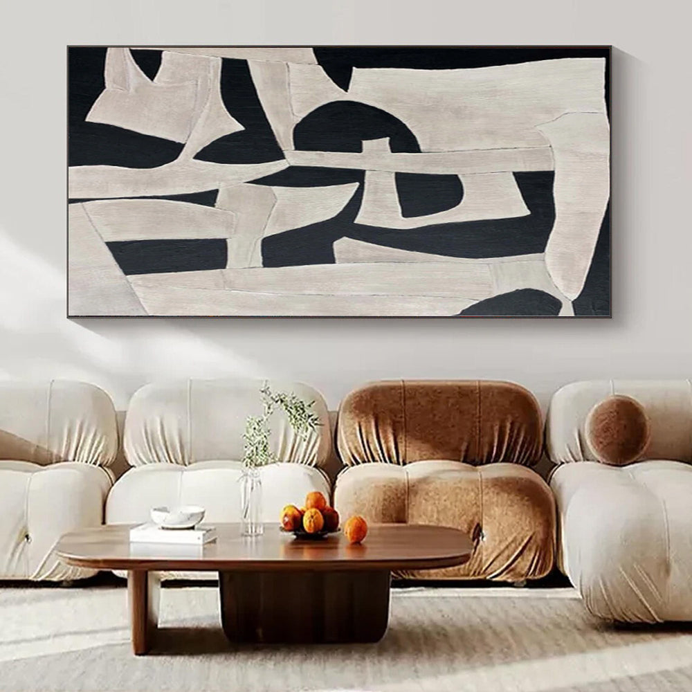 Oversized Handcrafted Abstract Canvas for Veterinary Clinic Waiting Rooms