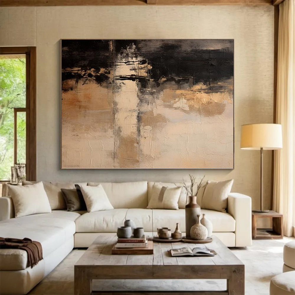Oversized Custom Abstract Wall Art for Laundry Room Feature Walls
