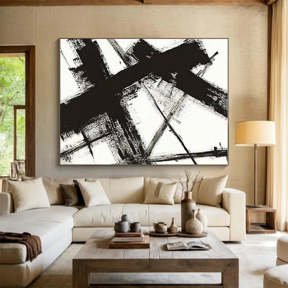 Extra-Huge Custom Abstract Canvas for Garage Tool Organizer Wall