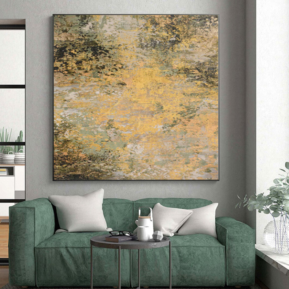 Immense Abstract Current Art - Hand-Painted Resin for Marine Science Center Atriums