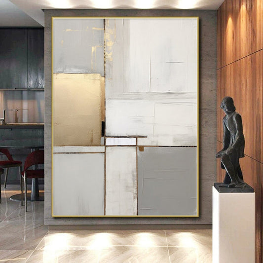 Super-Sized Made-to-Order Abstract Painting for Home Wine Cellar Feature Wall