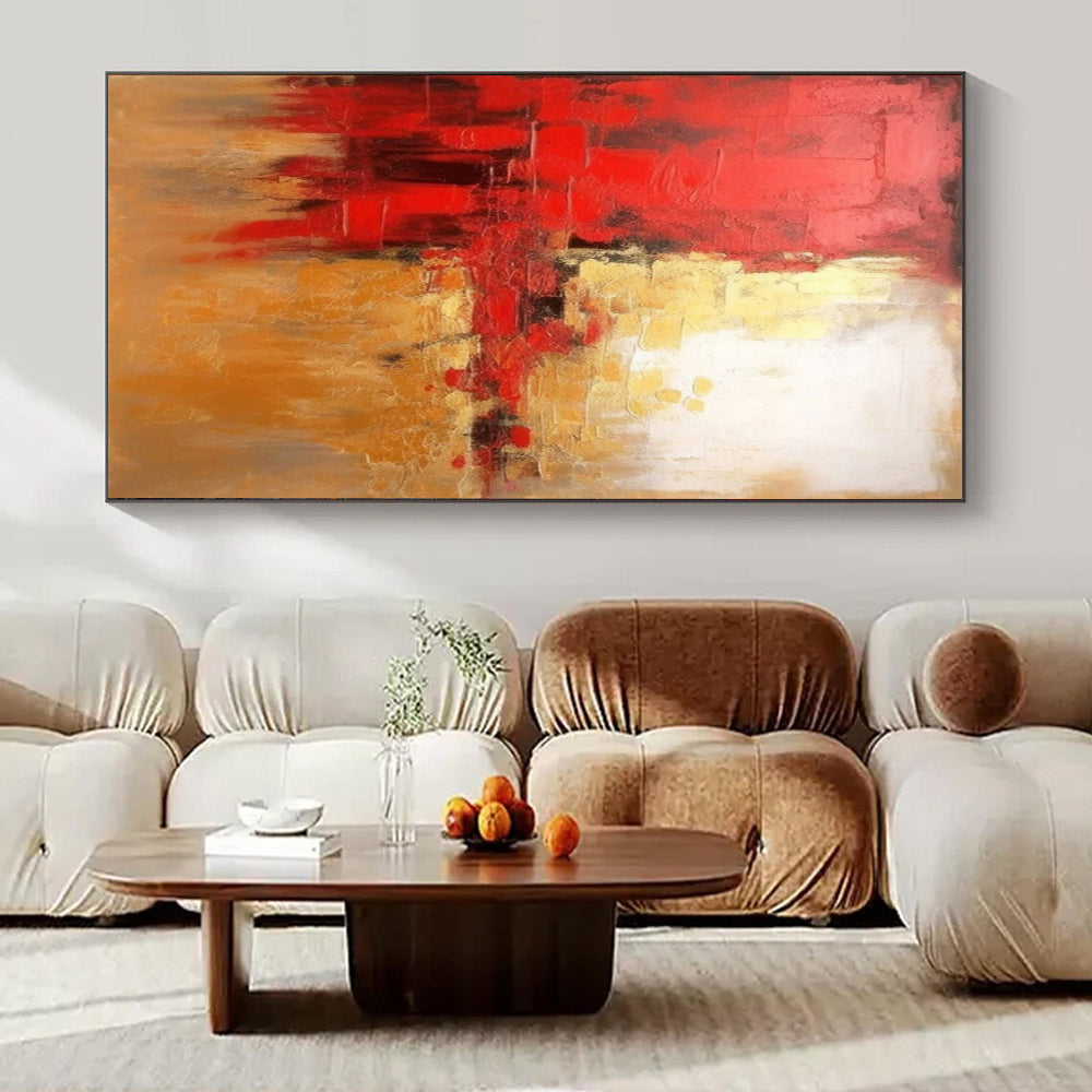 Super-Sized Hand-Painted Modern Abstract Wall Decor for Home Music Rooms