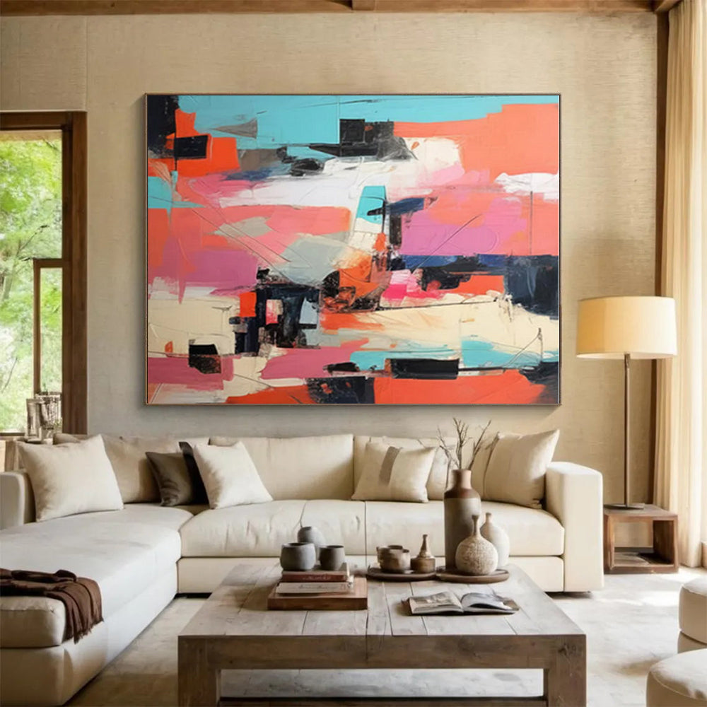 Extra-Huge Contemporary Abstract Painting for Home Craft Room Creative Catalyst