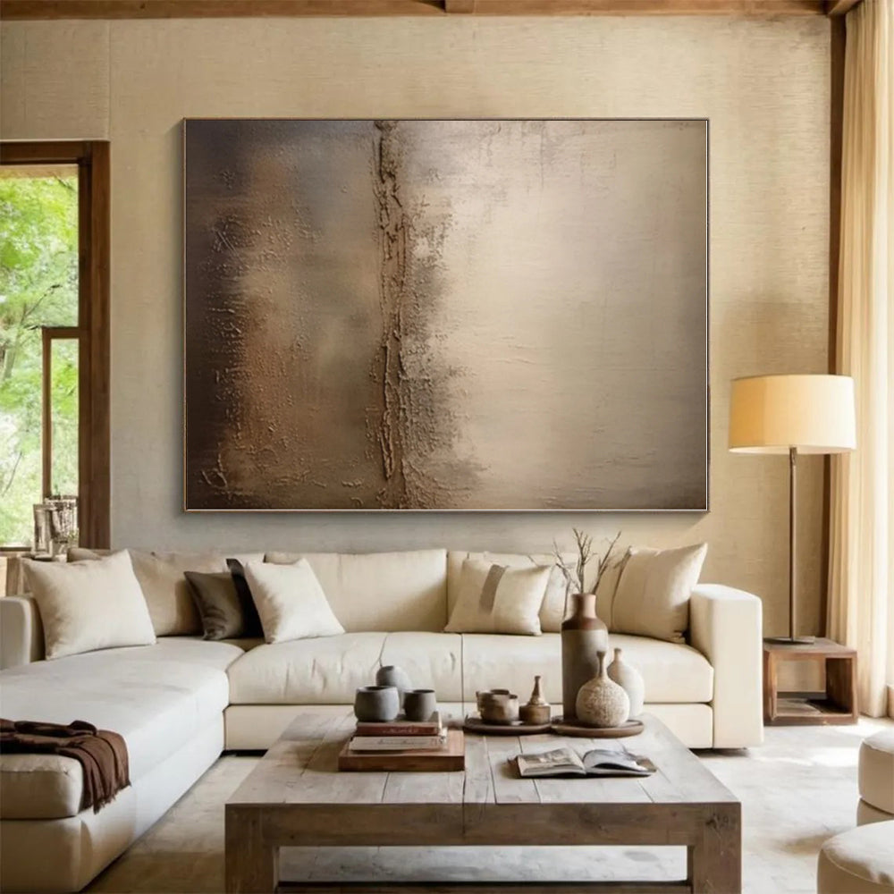 Made-to-Order Oversized Hand-Painted Abstract Art for Living Room Entertainment Wall LargeART0573