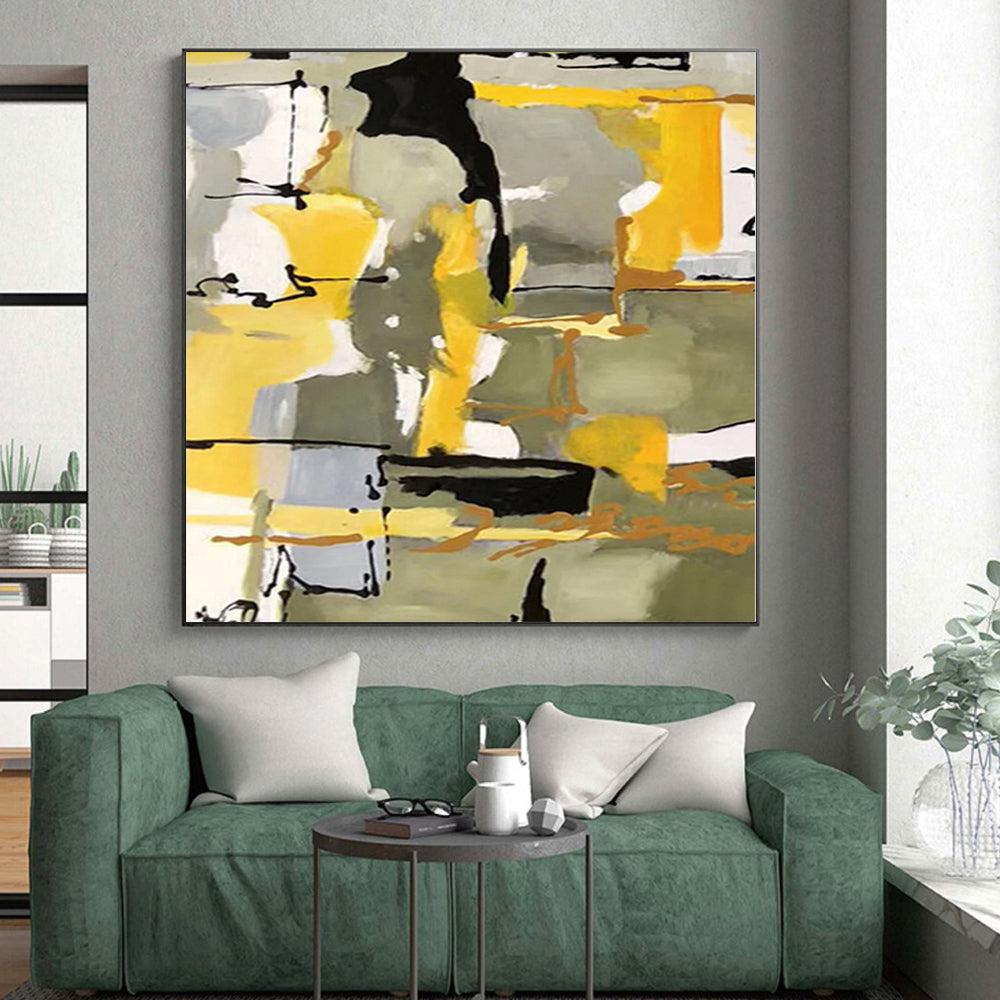 Large Custom Abstract Art for Bathroom Bathtub Alcove Walls