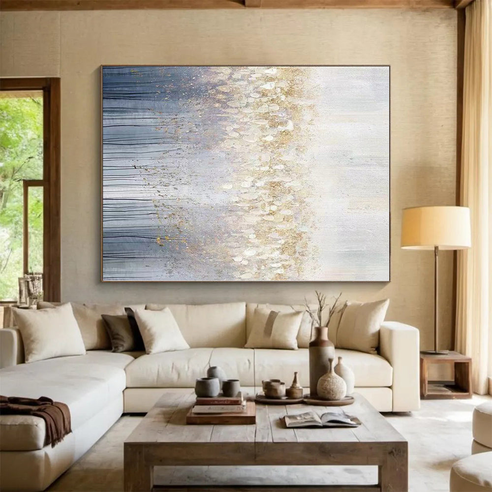Oversized Made-to-Order Hand-Painted Abstract Wall Art for Guest Room Focal Wall LargeART0592
