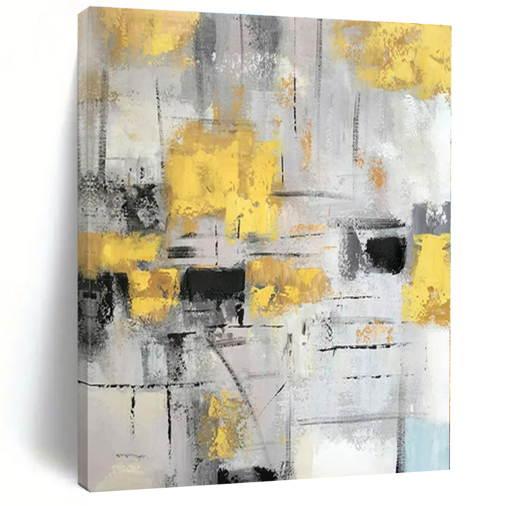 Large Custom Hand-Painted Abstract Wall Decor for Office Print Rooms