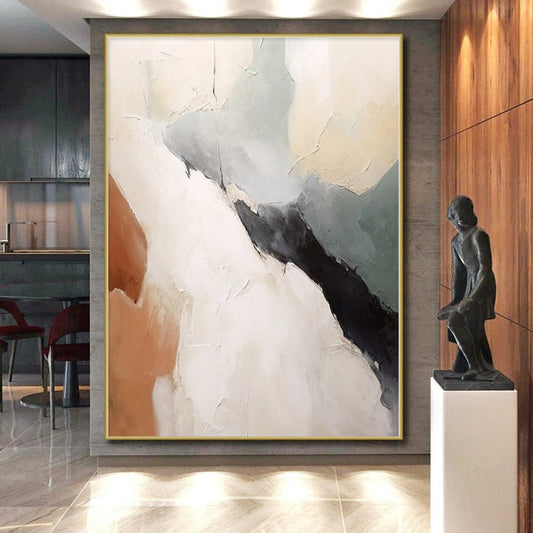 Oversized Custom Abstract Wall Art for Laundry Room Sink and Cabinet Areas