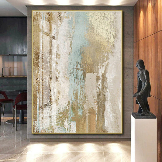 Huge Custom Abstract Art for Bathroom Shower Enclosure Wall