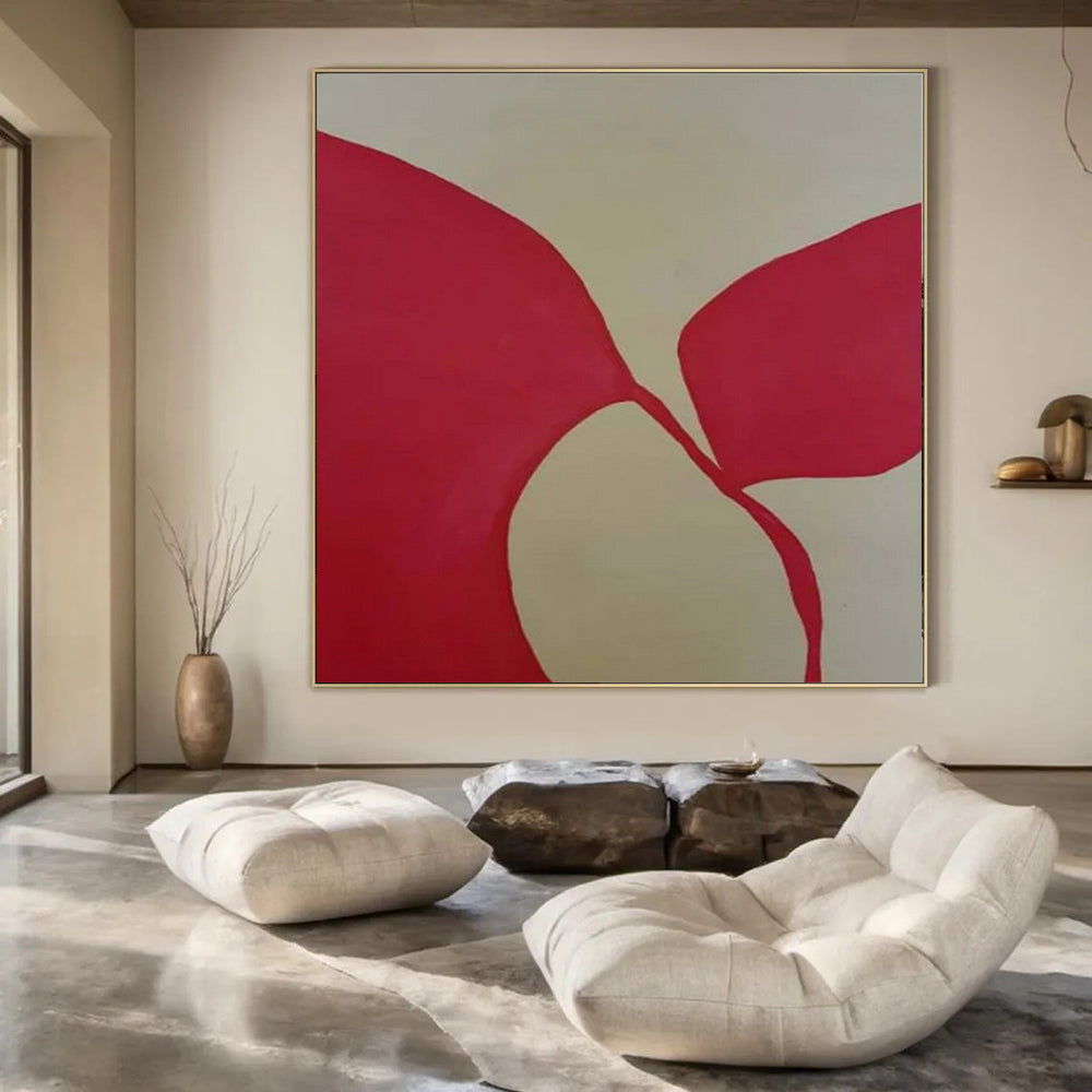 Giant Hand-Painted Contemporary Abstract Art for Trendy Bar Dance Floors