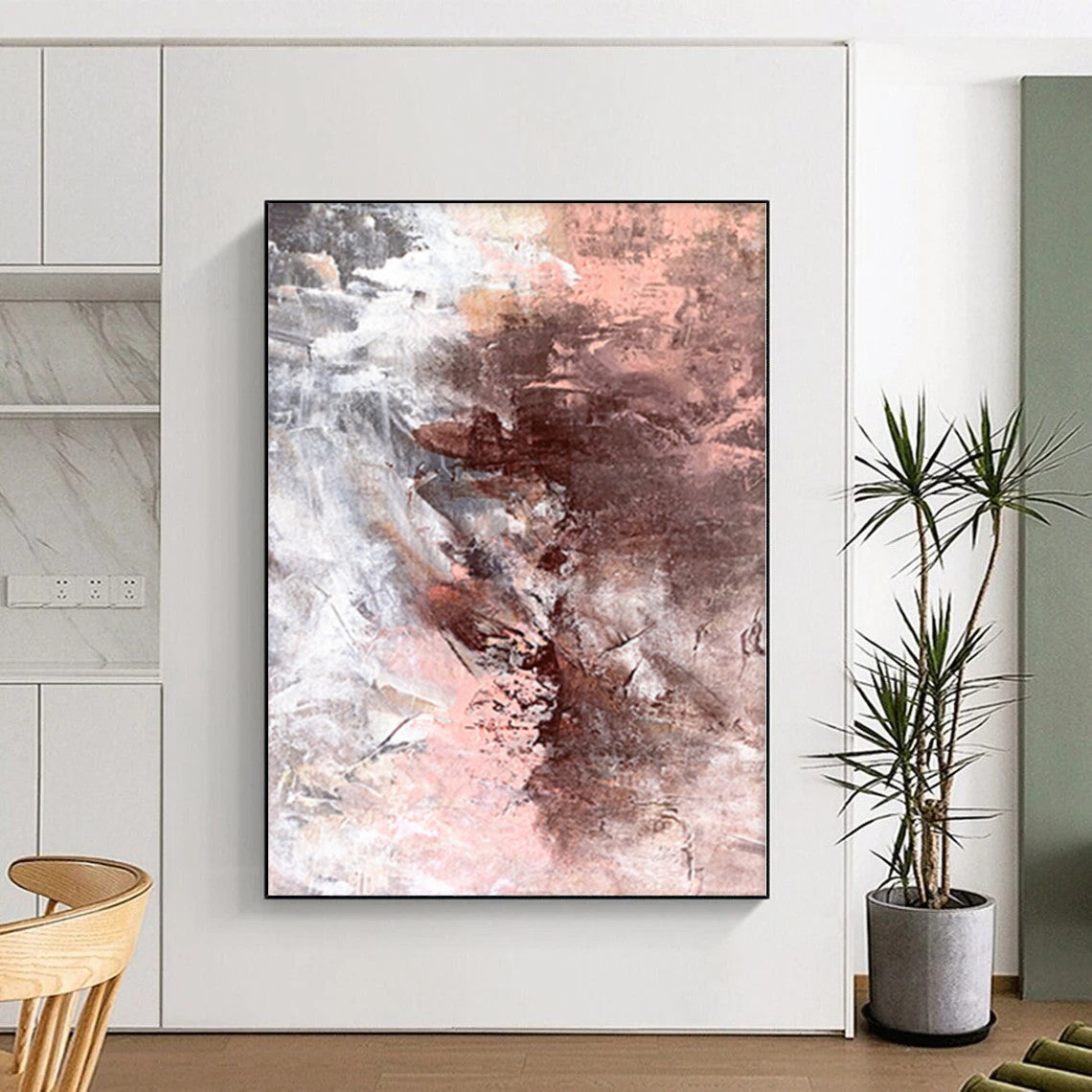 Custom Extra Large Abstract Mandala - Hand-Painted Acrylic for Yoga Studio Sanctuaries