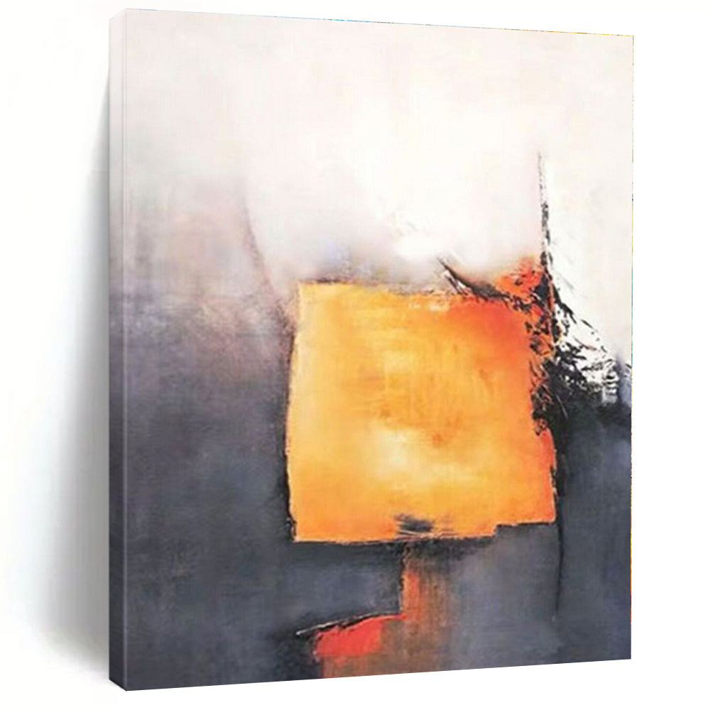 Large-Scale Custom Hand-Painted Abstract Canvas for Nursery Crib Feature Wall LargeART0591