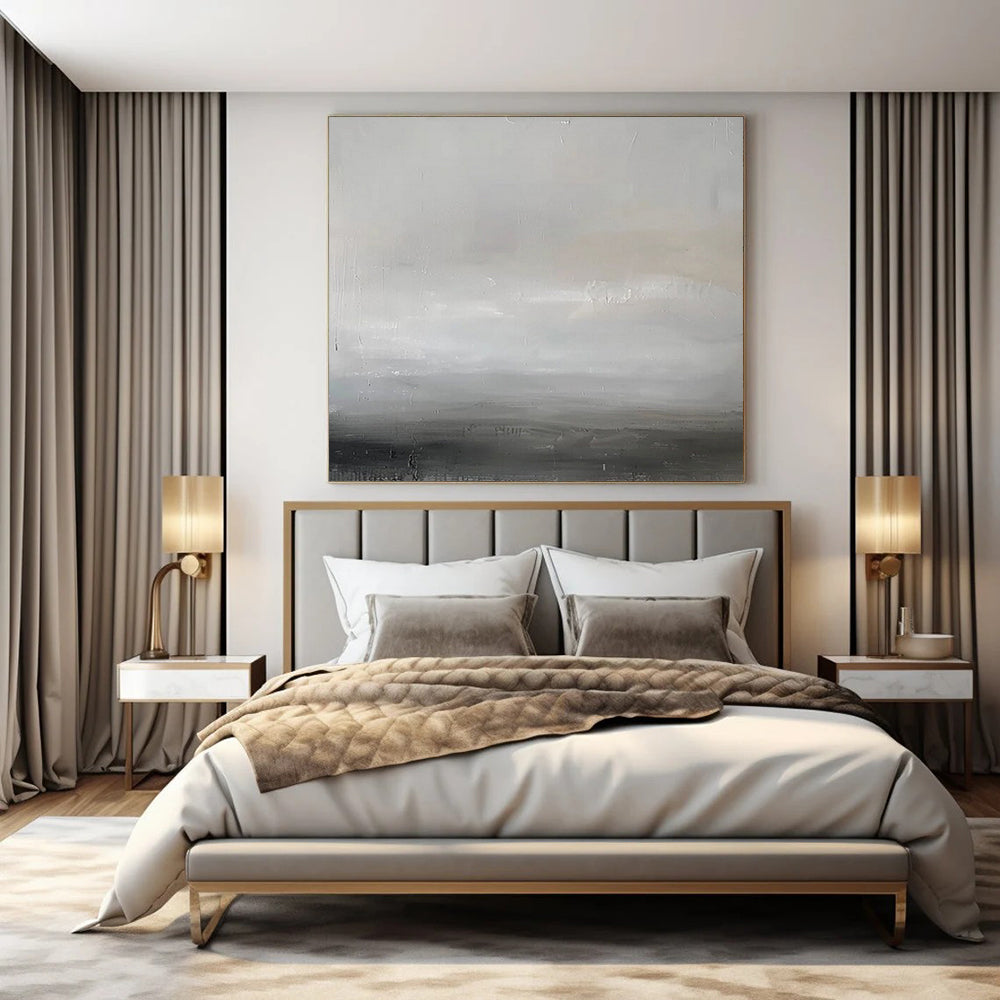 Extra-Vast Hand-Painted Modern Abstract Artwork for Grand Villa Poolsides