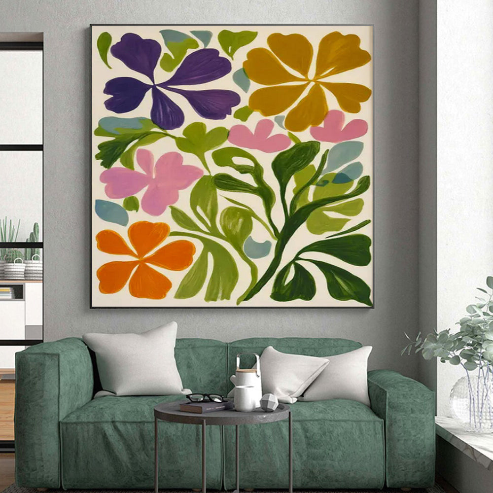 Large Modern Abstract Artwork for Library Reading Zones