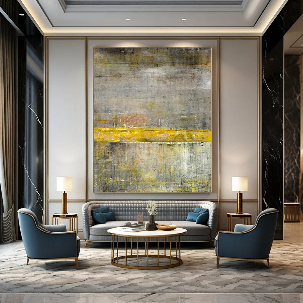 Giant Abstract Wall Art for Window Seat Alcoves - Made to Order Oil on Linen