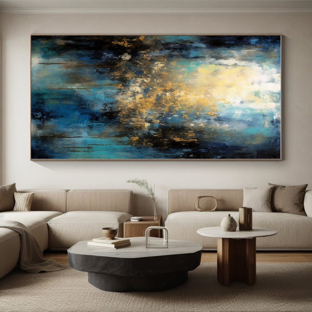 Vast Custom Abstract Art for Home Indoor Pool and Spa Feature Wall