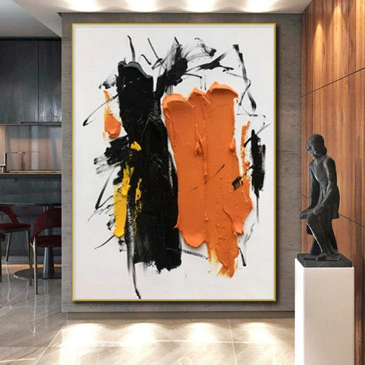 Made-to-Measure Colossal Hand-Painted Abstract Wall Art for Entryway Gallery Wall LargeART0607
