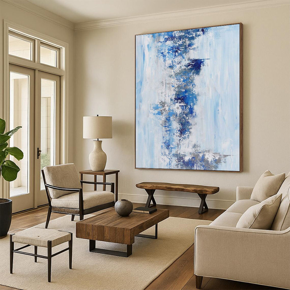 Custom Extra Large Abstract Veil Painting - Hand-Painted Gouache for Wedding Venue Aisles