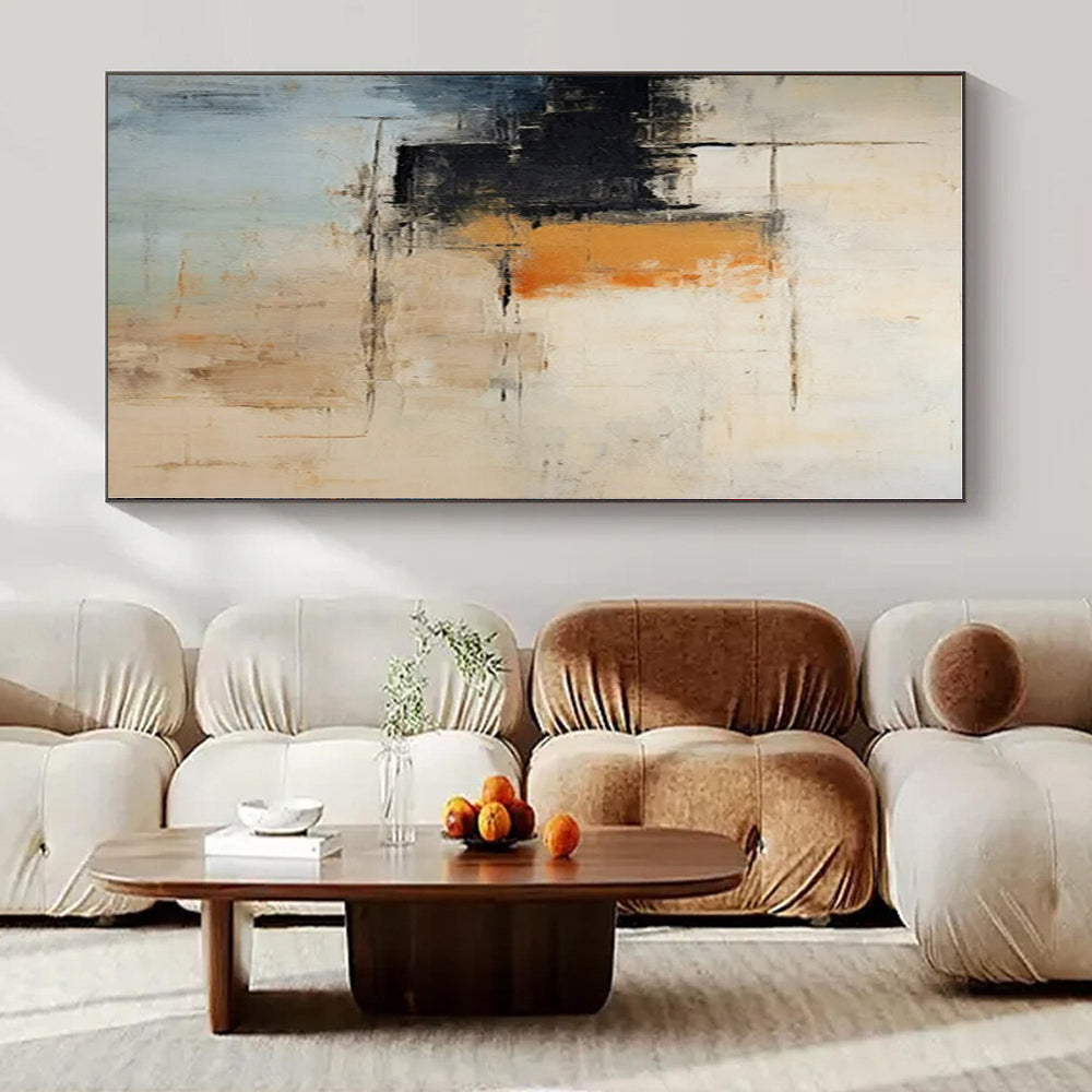 Hand-Painted Bespoke Abstract Art for Dining Room and Hallway