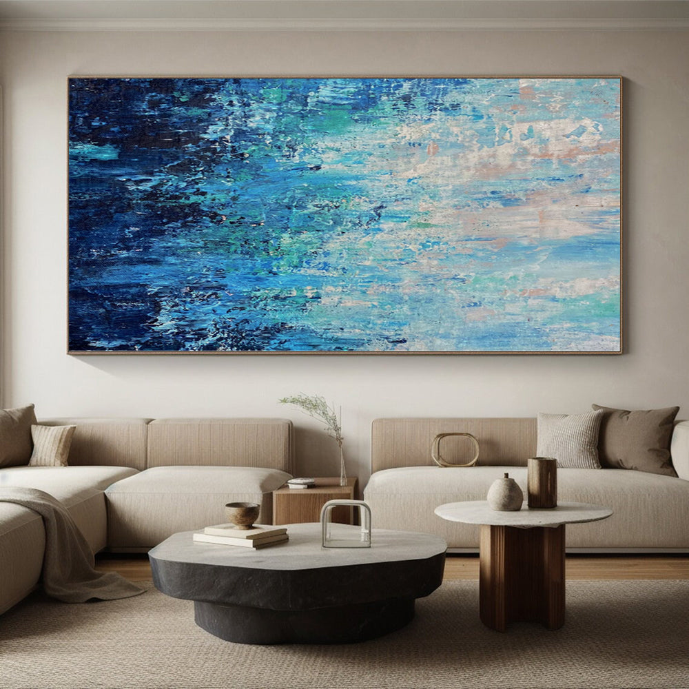 Monumental Abstract Floral Mural - Commissioned Acrylic for Botanical Conservatory Entrances