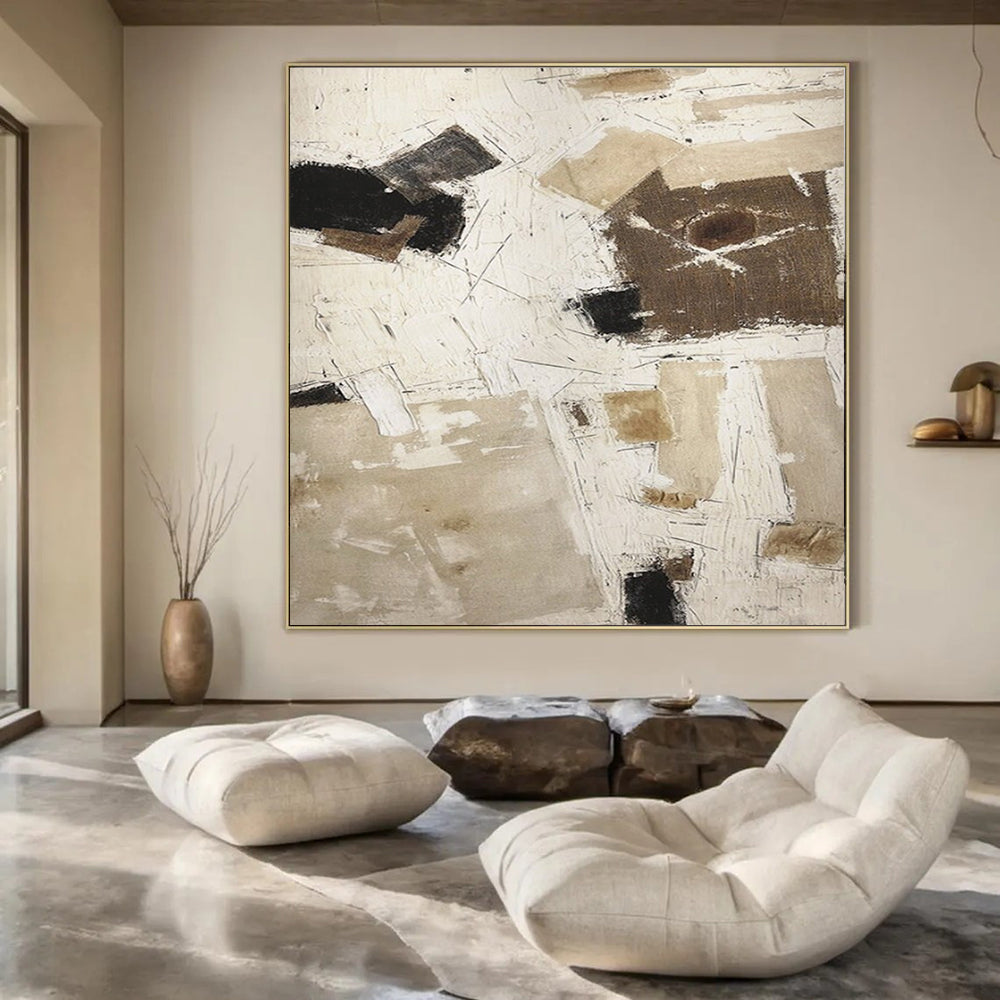 Colossal Hand-Painted Contemporary Abstract Stage Backdrop for Music Festival Main Arenas