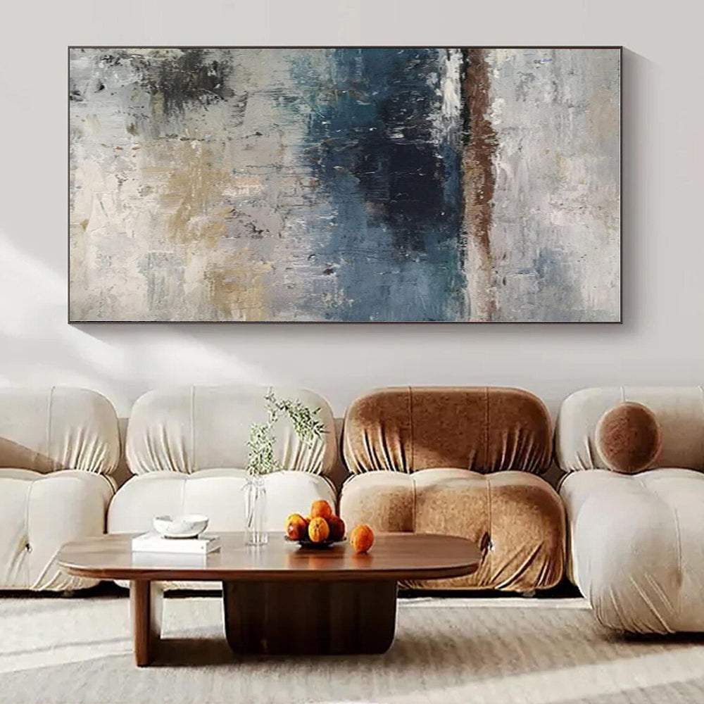 Custom Hand-Painted Abstract Mural for Office Marketing Departments