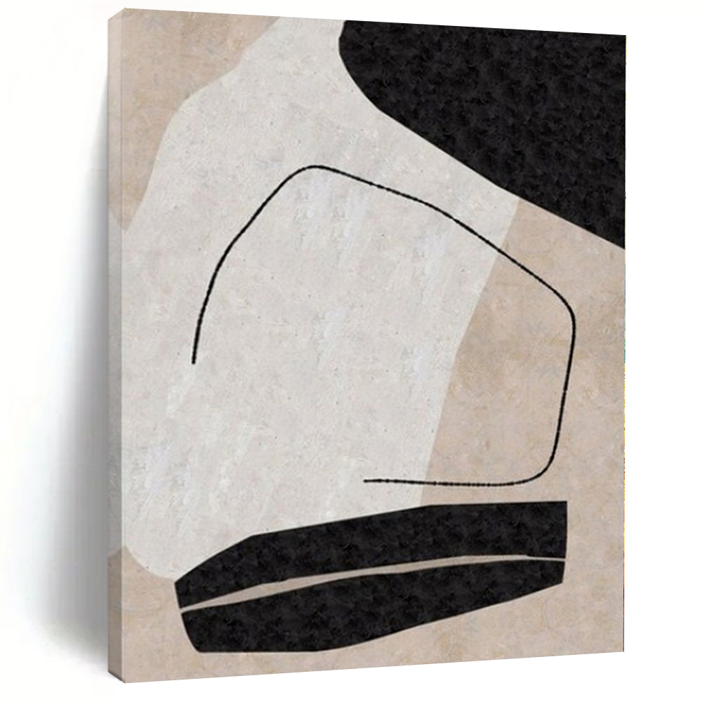Showstopping Hand-Painted Abstract Art for Living Room Entryways
