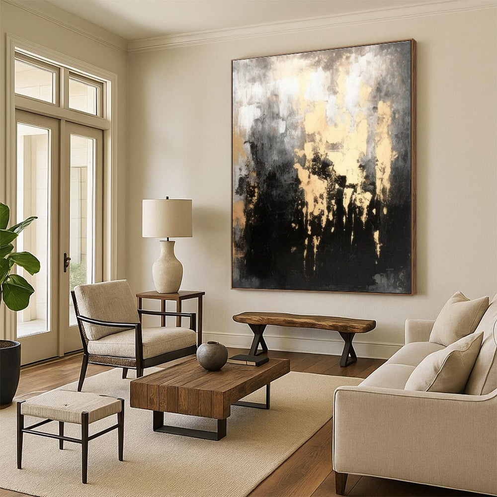 Extra-Huge Contemporary Abstract Painting for Wedding Venue Ceremony Aisles