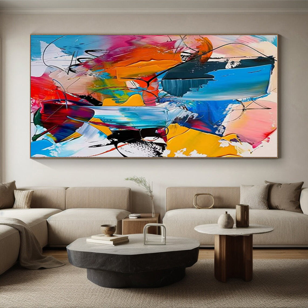 Huge Abstract Painting for Home Craft Room Creative Catalyst LargeART0689