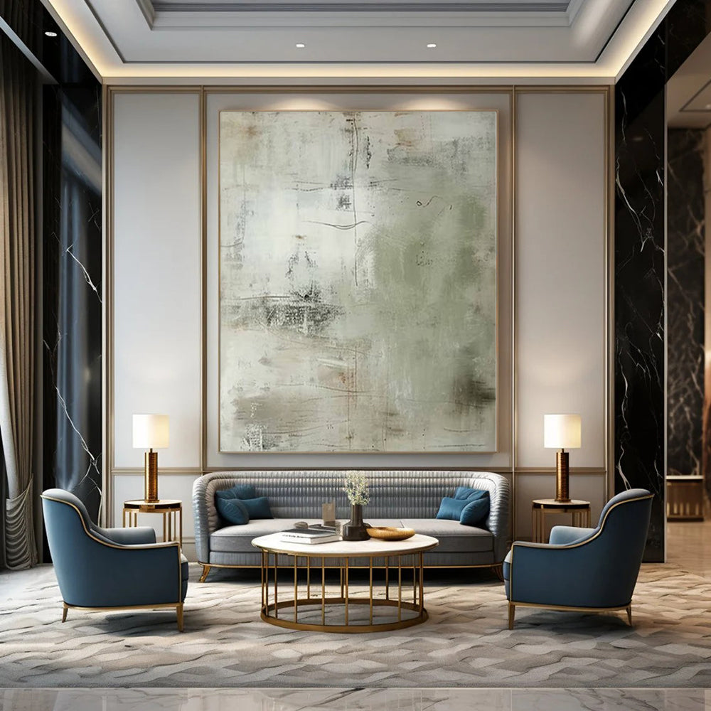 Hand-Painted Bespoke Abstract Canvas for Bedroom and Living Room