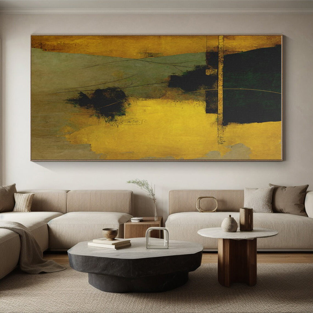 Giant Contemporary Abstract Painting for Master Bedroom Feature Wall in Modern Homes