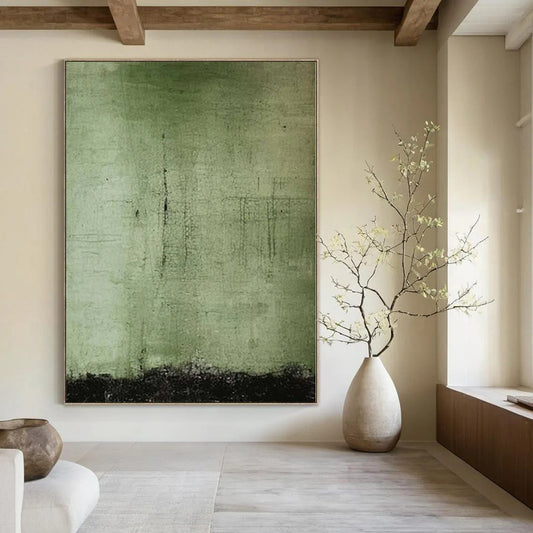 Monumental Abstract Painting for Staircase Landings - Commissioned Mixed Media