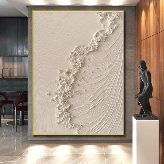 Monumental Abstract Canvas for Nursery Crib Soothing Background LargeART0681