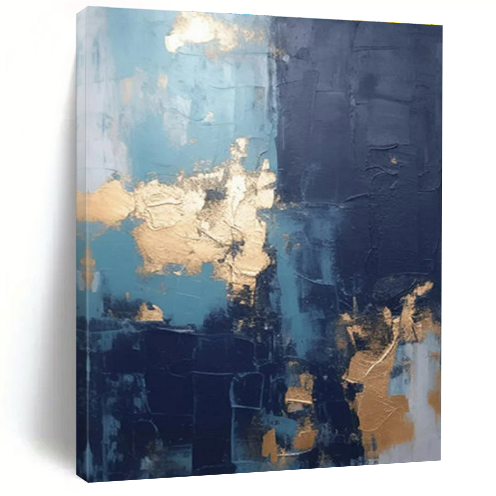 Oversized Contemporary Abstract Canvas for Mudroom Functional and Stylish Makeover