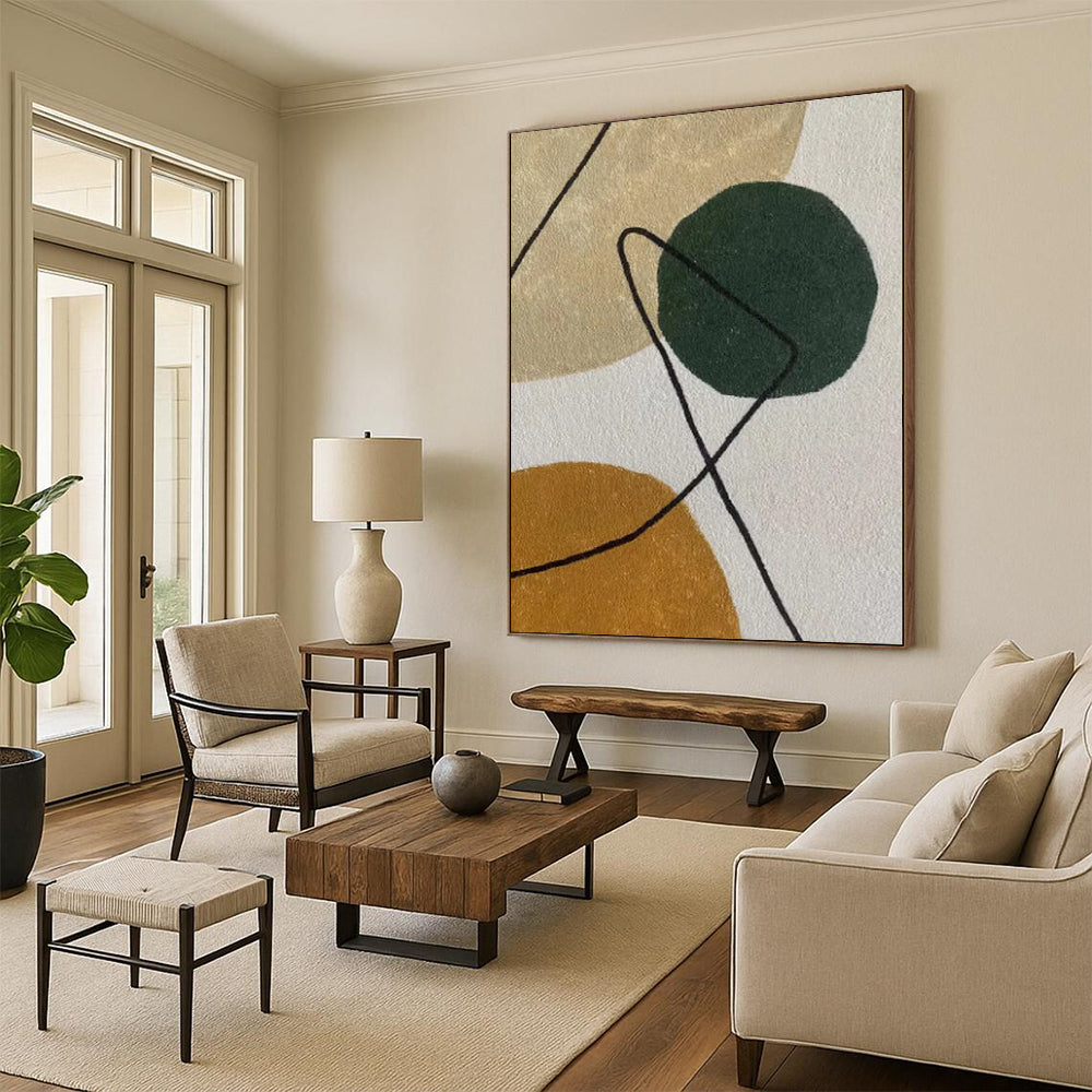 Colossal Custom Abstract Wall Art for Home Craft Room Feature Wall