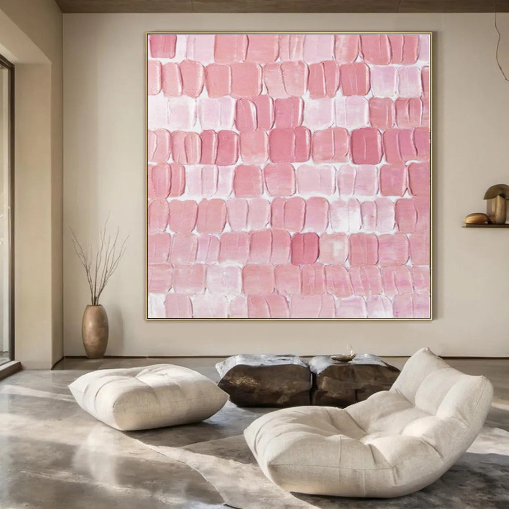 Monumental Abstract Painting for Indoor Atrium Spaces - Commissioned Resin on Linen