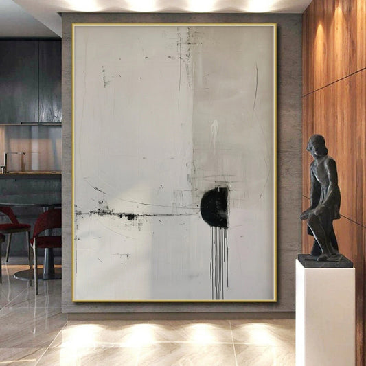 Monumental Custom Abstract Art for Master Bedroom Walk-in Closet Entrances